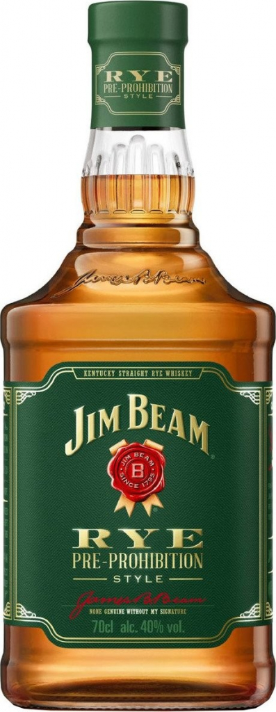 Jim Beam Rye 40% 0,7 l (čistá fľaša)