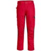 PORTWEST Kalhoty WX2 Stretch pracovní CD881, do pasu POR-CD881DRR36 36 Červená sytě