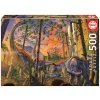 Puzzle Curious Vincent Hie Educa 500 dielov a Fix lepidlo v balení od 11 rokov