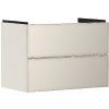 Hansgrohe Xevolos E - Umývadlová skrinka 78x58x48 cm, 2 zásuvky, matná béžová/metalická béžová 54179790