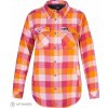 Rafiki Mojarra dámska flanelová košeľa, orangeade plaid 40