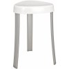 Wenko Kúpeľňová stolička Corrente hliník/plast biela