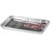 Miska MagicHome 34x23x2.5 cm, 3 ks, obdĺžniková, perforovaná, ALU
