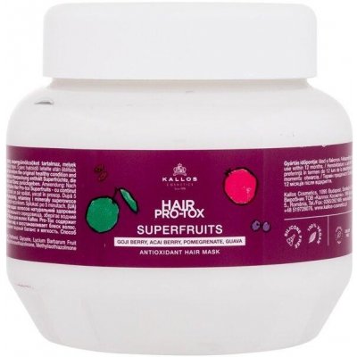 Kallos Cosmetics Superfruits Antioxidant Hair Mask Hair Pro-Tox maska na vlasy 275 ml