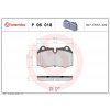 Sada brzdových platničiek, vždy 4 kusy v sade BREMBO P 06 018 (P06018)