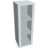 Hobis Policová skriňa Strong L, 40x115,2x40 cm, sivá/sivá