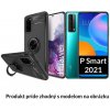 Multifunkčné magnetické púzdro Luxria Ring pre Huawei - Čierne pre Huawei: P Smart 2021 | Y7A