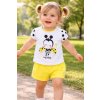 Miniworld 2dielny letný set - Lienka, žltý veľkosť: 74-80