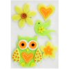 Jarní motivy z flísu, sovička, 5 kníh