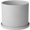 Kvetináč NONA S 15 cm, svetlo šedá, porcelán, Blomus
