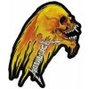 Nášivka Flaming Skull Cut-out
