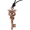 Lord of Battles Přívěsek Dračí Klíč, bronzový fantasy amulet