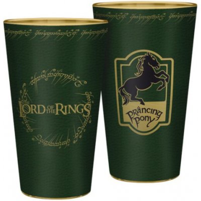 Magic Box Sklenený pohár The Lord of the Rings - U Skákavého poníka 400 ml