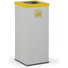 Alfa 3 Kôš na triedený odpad 50 L, bez vnútornej nádoby, sivý/žltý