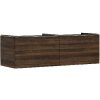 Hansgrohe Xelu Q - Umývadlová skrinka, 50x156x55 cm, 2 zásuvky, tmavý orech/chróm 54073000