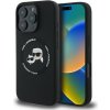 Karl Lagerfeld puzdro gumené Apple iPhone 16 Pro KLHMP16LSKCHTCE čierne
