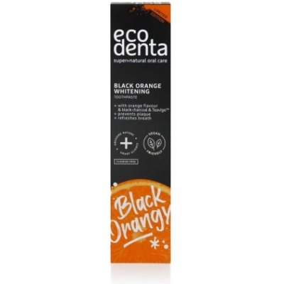 Ecodenta Black Orange Whitening Toothpaste čierna bieliaca zubná pasta s pomarančovou príchuťou 100ml