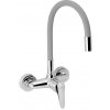 NOVASERVIS Drezová batéria s elastickým ramenom 150 mm Titania Iris New, striebornosivá/chróm