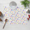 Biante Detské bavlnené prestieranie na stôl Sandra SA-006 Farebné bodky na bielom 35x45 cm