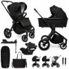 MUUVO SET Kočík 4v1 Quick SE 2 Chromium black set + CYBEX Aton B2 i-Size + základňa VP-F188557