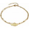 Nefertitis Náramok na nohu nerez oceľ Ananás NF50952 - obvod cca 24,5 cm