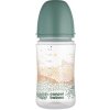 Canpol babies Antikoliková fľaša EasyStart MOUNTAINS 240ml zelená