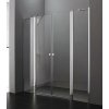 AQUATEK GLASS B4 125cm dvere do niky, profil chróm - chróm - sklo matné (61)
