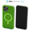 FixPremium - Puzdro Clear s MagSafe pre iPhone 13 Pro Max, neon green