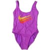 Nike Multi Logo Swimsuit W NESSD292 688 (178694) Black/Green XS