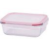 Dóza MagicHome BSG2, 1000 ml, sklenená, 200x150x60 mm, obdĺžniková, borosilikátové sklo/PP, Clip