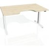 Hobis Pracovný stôl Motion Ergo, ZO, 2S, 140x70,5-120,5x90 cm, agát/biela
