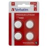 VERBATIM LITHIUM BATERIE CR2032 3V 4KS, 49533