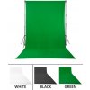 3 x 6 m čierne,biele,zelené textilné pozadie