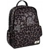 Beaba Backpack batoh Tokyo Leopard s prebaľovacou podložkou a popruhmi s leopardím vzorom