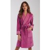 Vienetta Dámsky župan krátky Linda - vyp Farba: Violet, Veľkosť: 2XL