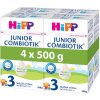 HIPP 3 JUNIOR Combiotik Pokračovacie batoľacie mlieko od 12 - 24 mesiacov 4 x 500 g