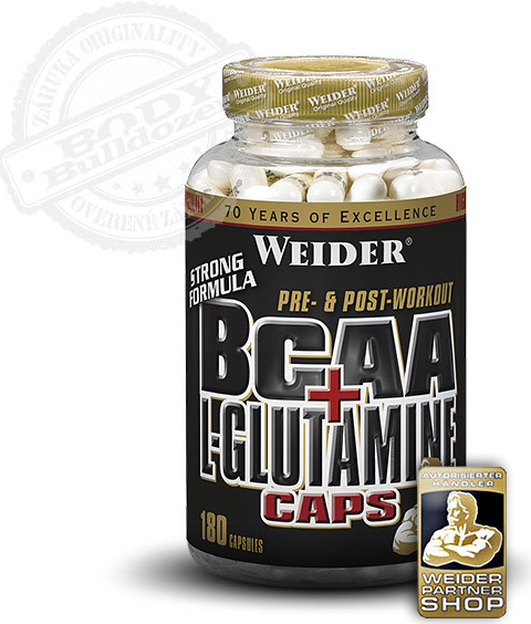 Weider BCAA + L-Glutamine 180 kapsúl od 27 € - Heureka.sk
