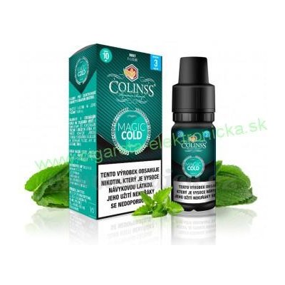 E-liquid Colinss 10ml : Magic Cold (Mäta) 0mg