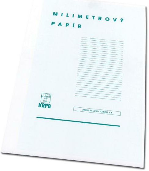 Milimetrový papier A4 50 listov