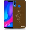 Picasee silikónový prehľadný obal pre Huawei Nova 3 - Brown flowers