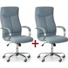 Kancelárske kreslo LUGO TEX 1+1 ZADARMO, sivá