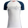 Pánske tričko Swix RaceX Light SS Baselayer Bright White/Lake Blue S