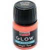 Akrylová farba - svietiaca v tme - oranžová - 30 ml
