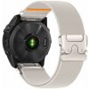 eses Nylonový elastický remienok pre Garmin - Béžový, QuickFit 26 mm