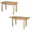 Drevený jedálenský stôl BM101 120(170) x75x80 borovica masív Odtieň: orech