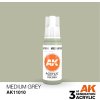 AK Interactive akrylová barva medium grey 17 ml