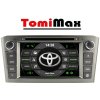 TomiMax Toyota Avensis T25 Android 14 autorádio s WIFI, GPS, USB, BT HW výbava: 4 Core 2GB+16GB PX HIGH