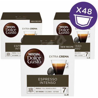 Nescafé Dolce Gusto Espresso Intenso kávové kapsle 3 x 16 ks