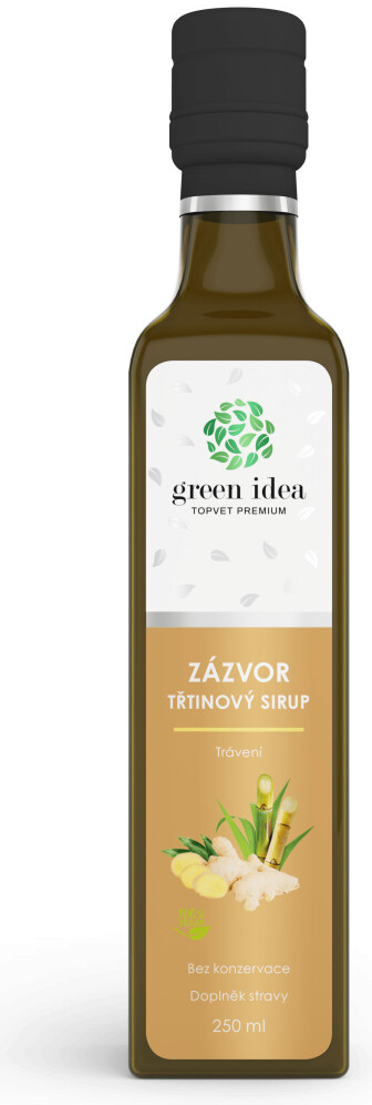 Green idea Zázvor trstinový sirup 250 ml