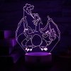 Beling 3D lampa,Charizard, 7 farebná S477